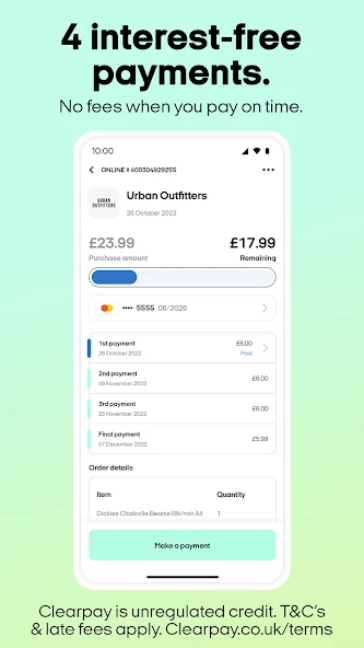 Clearpay app image 3