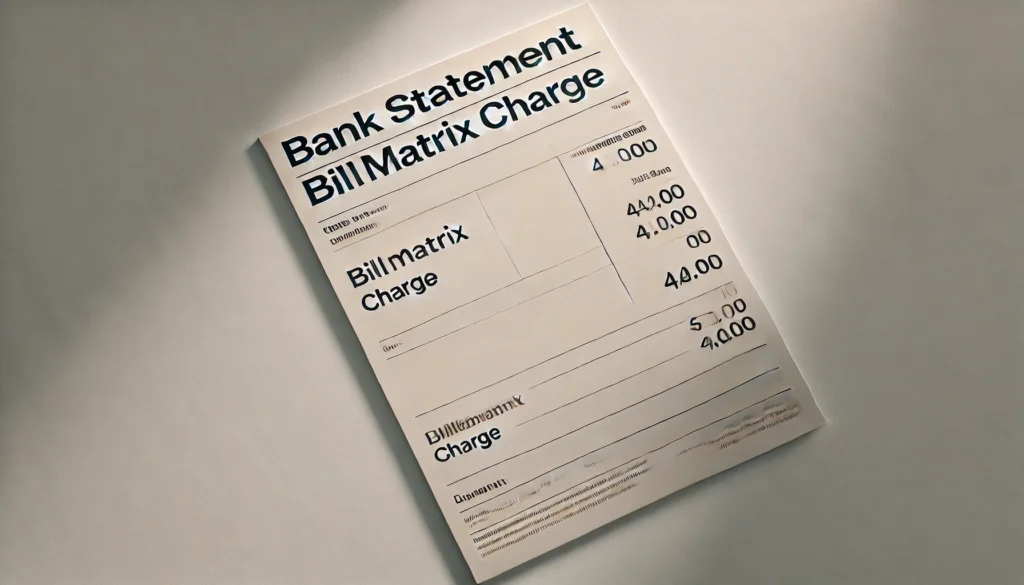 What Is the BillMatrix Charge on Your Bank Statement