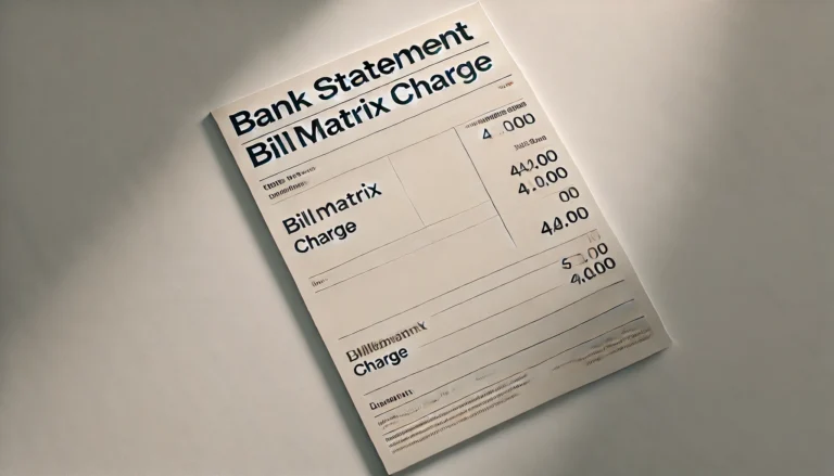 What Is the BillMatrix Charge on Your Bank Statement