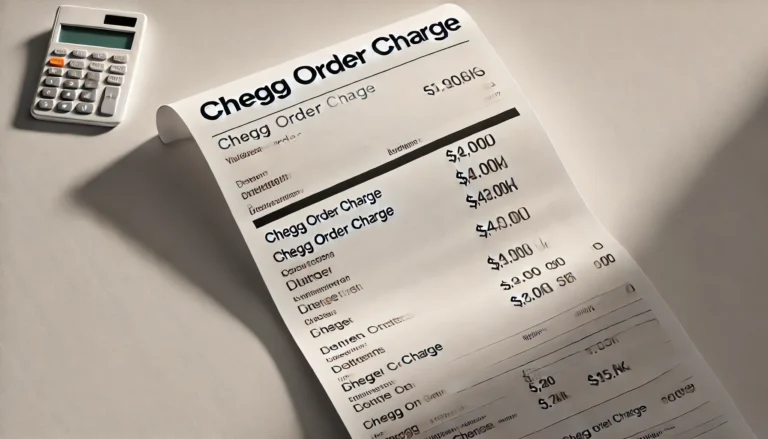 What Is the Chegg Order Charge on Your Bank Statement