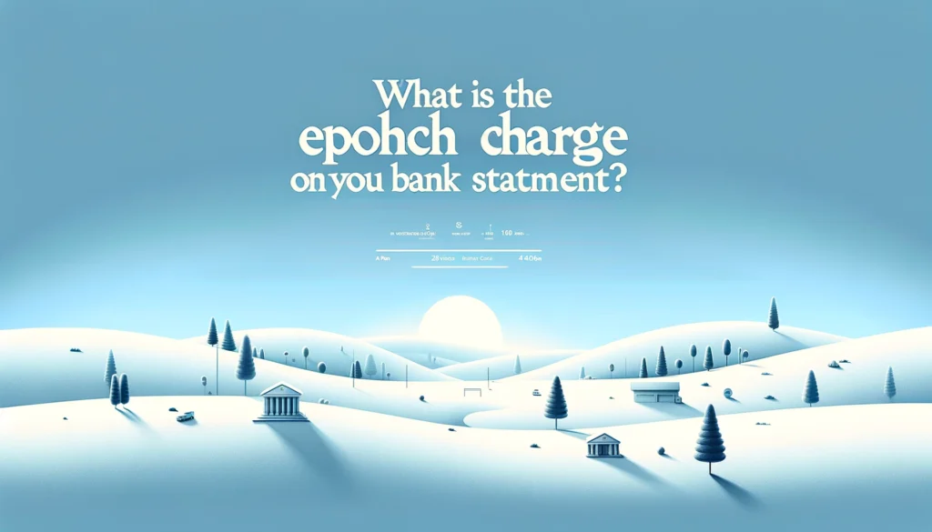 What Is the Epoch Charge on Your Bank Statement