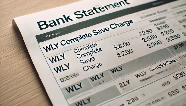 What Is the WLY Complete Save Charge on Your Bank Statement