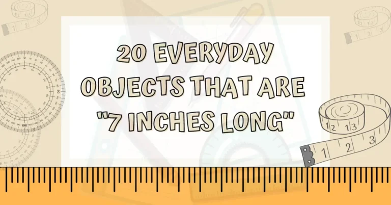 20 Common Things That are 7 Inches Long