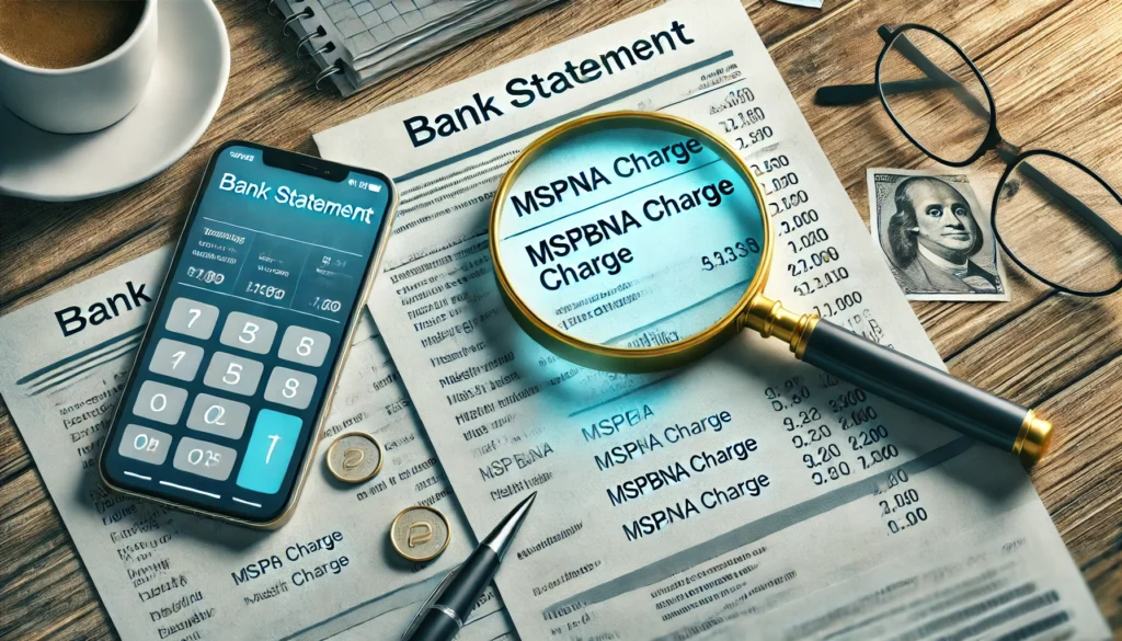 What Is the MSPBNA Charge on Your Bank Statement