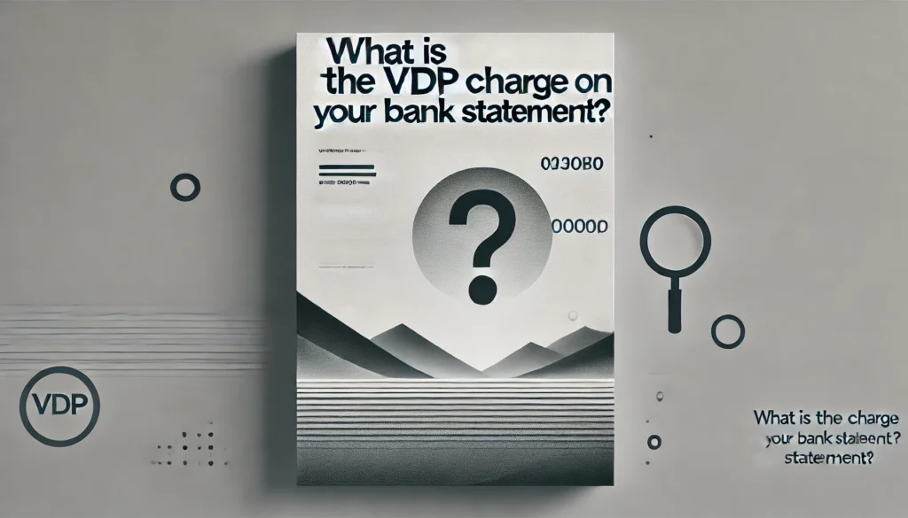 What Is the VDP Charge on Your Bank Statement