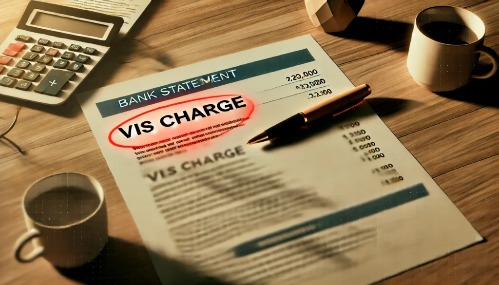 What Is the VIS Charge on Your Bank Statement